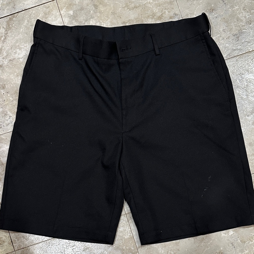 PGA Tour Men's Black Flat Front Shorts